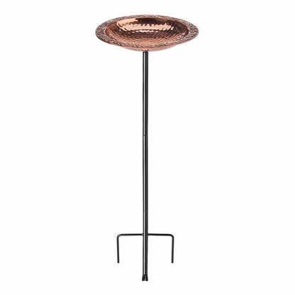 Pure Copper Standing Bird Bath by Good Directions