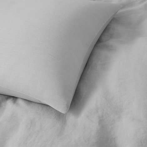 WelHome Cotton Linen Relaxed Duvet Cover, 3-piece Set