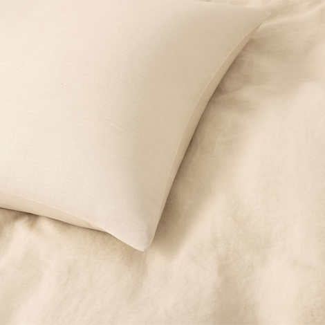WelHome Cotton Linen Relaxed Duvet Cover, 3-piece Set