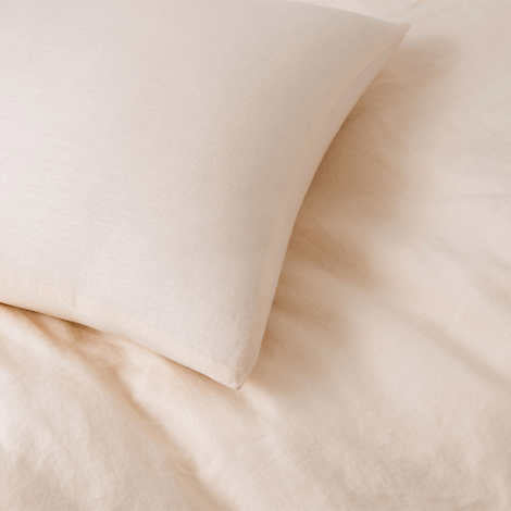WelHome Cotton Linen Relaxed Duvet Cover, 3-piece Set