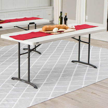 Commercial 6' Fold-in-Half Table, 2-pack
