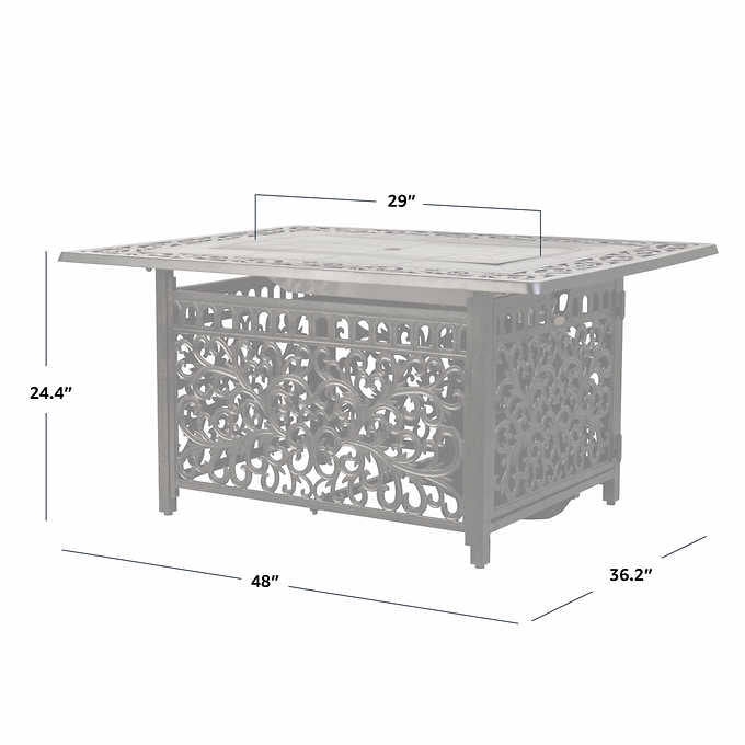 Sedona Cast Gas Fire Pit Round