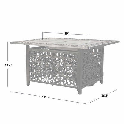 Sedona Cast Gas Fire Pit Round