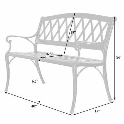 Aluminum Patio Bench