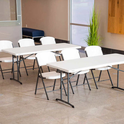 Commercial 6' Fold-in-Half Table, 2-pack