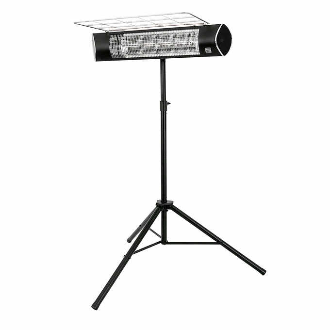 Kenmore Infrared Electric 1500W Carbon Portable Patio Heater with Tripod & Remote