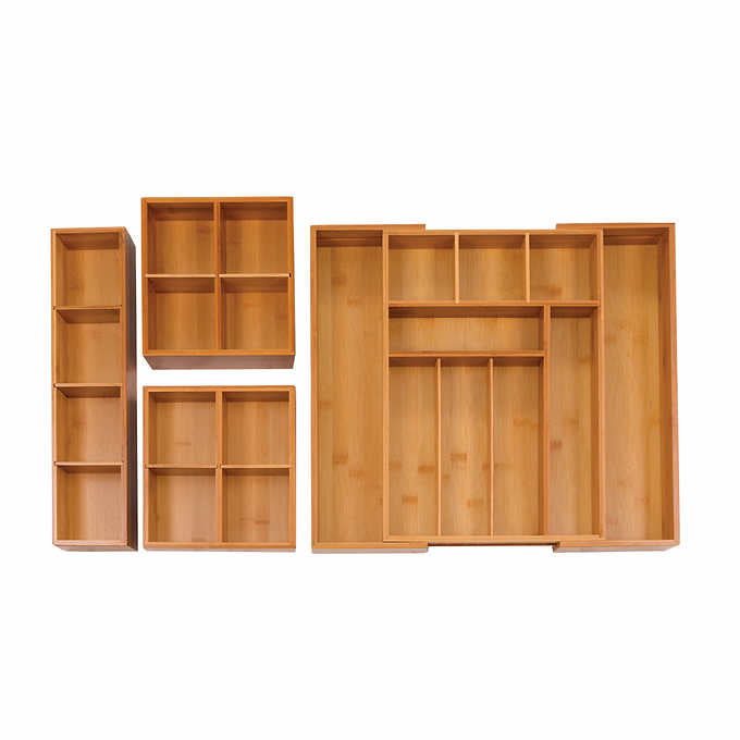 Classics 4-piece Bamboo Expandable Drawer Organizer