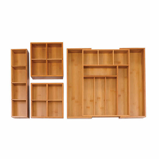 Classics 4-piece Bamboo Expandable Drawer Organizer