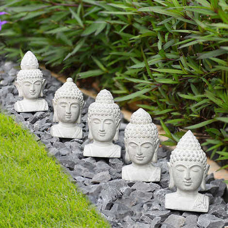 Buddha Planter Stakes, 5-pack