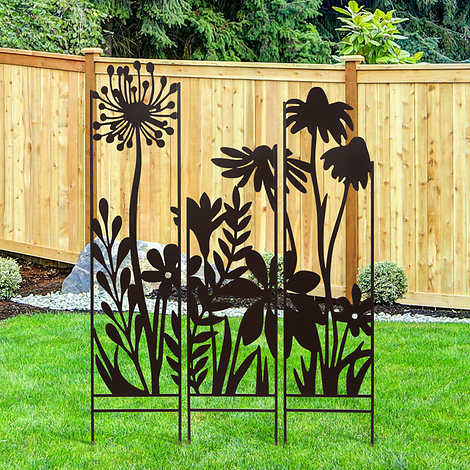 3-panel Garden Mural