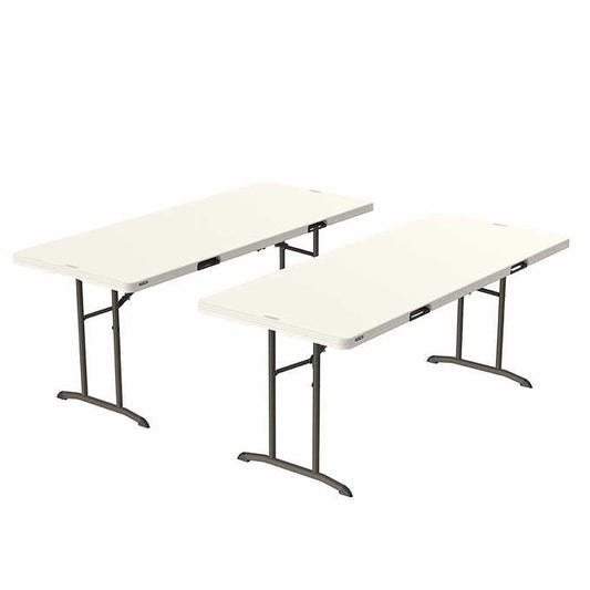 Commercial 6' Fold-in-Half Table, 2-pack