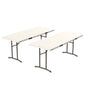 Commercial 6' Fold-in-Half Table, 2-pack