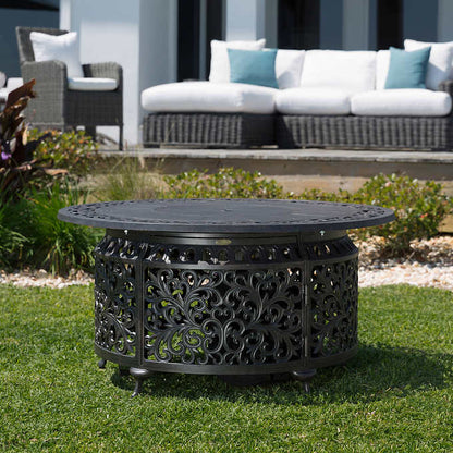 Sedona Cast Gas Fire Pit Round