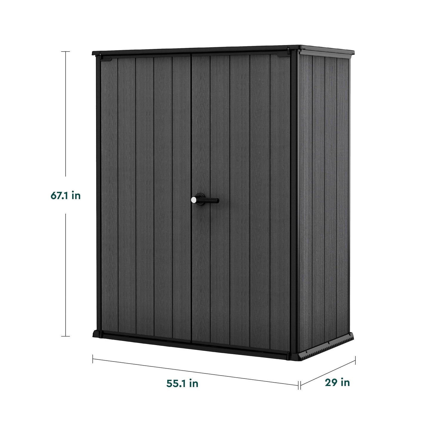 Keter Cortina Alto Premium Modern Vertical Outdoor Storage Shed