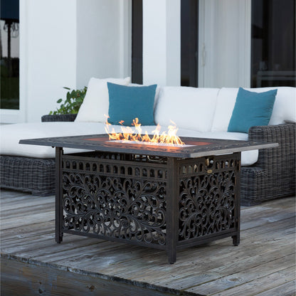 Sedona Cast Gas Fire Pit Round