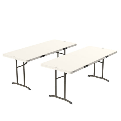 Commercial 6' Fold-in-Half Table, 2-pack