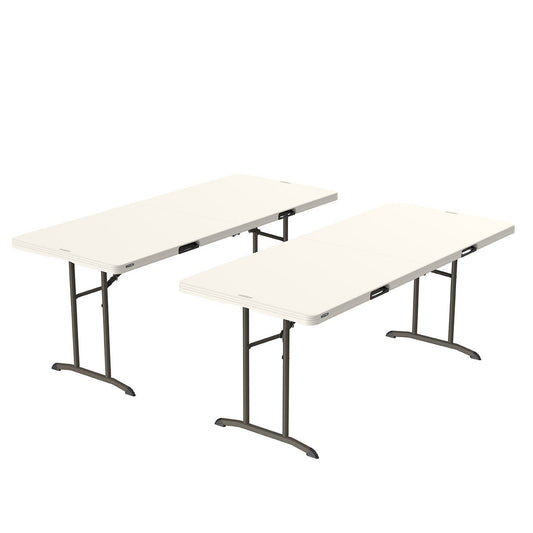 Commercial 6' Fold-in-Half Table, 2-pack