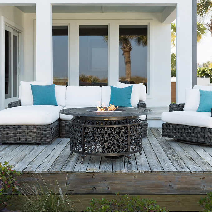 Sedona Cast Gas Fire Pit Round
