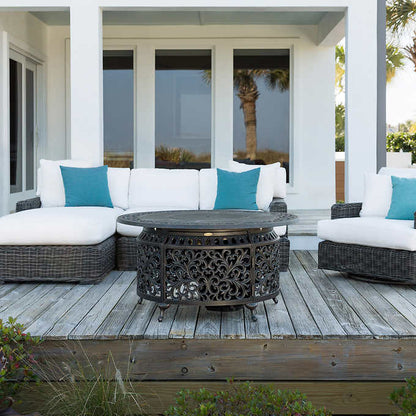 Sedona Cast Gas Fire Pit Round