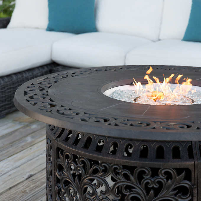 Sedona Cast Gas Fire Pit Round