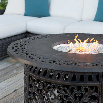 Sedona Cast Gas Fire Pit Round