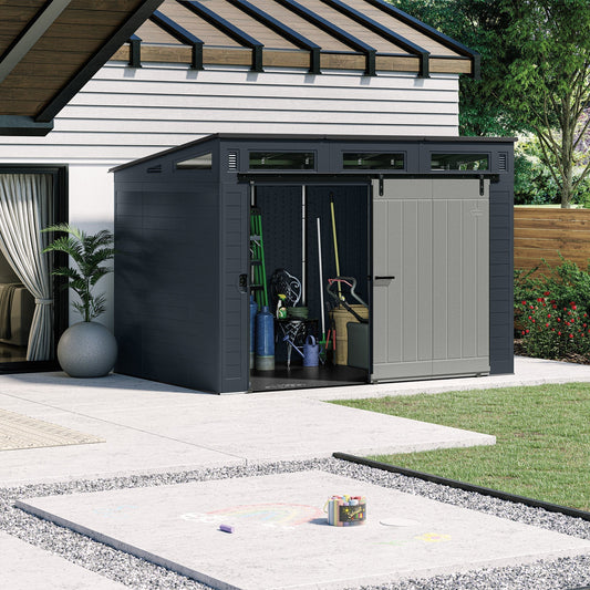 Suncast Modernist 10ft x 7ft. Sliding Door Storage Shed