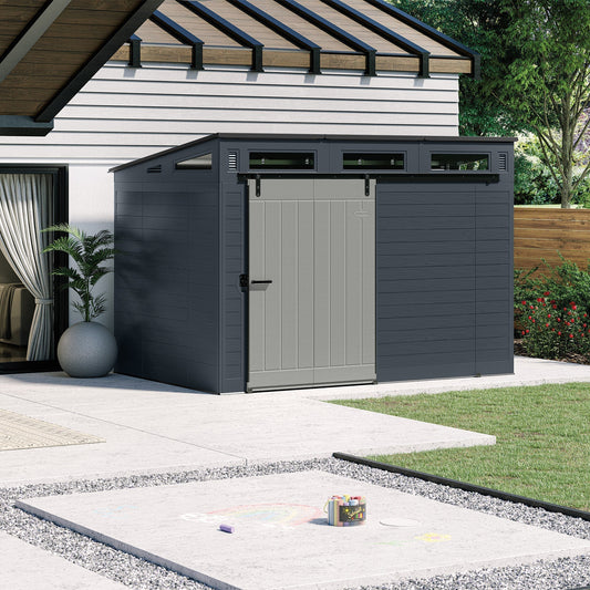 Suncast Modernist 10ft x 7ft. Sliding Door Storage Shed