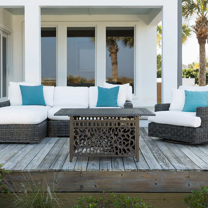 Sedona Cast Gas Fire Pit Round
