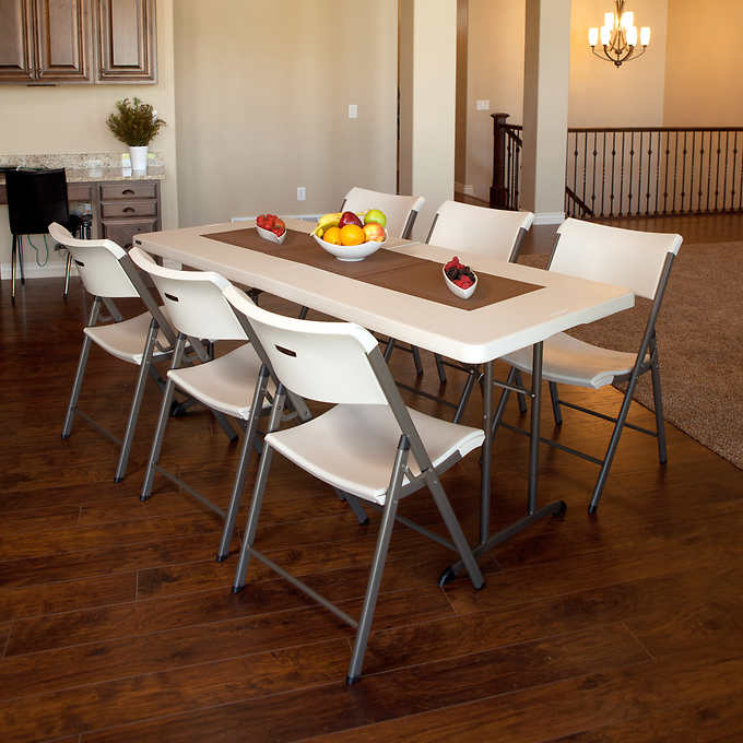 Commercial 6' Fold-in-Half Table, 2-pack