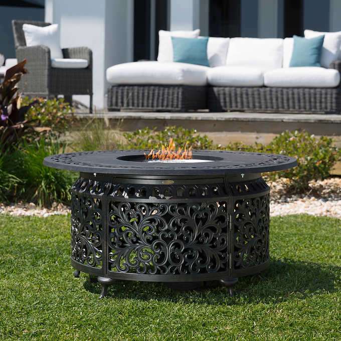 Sedona Cast Gas Fire Pit Round