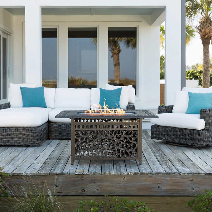 Sedona Cast Gas Fire Pit Round