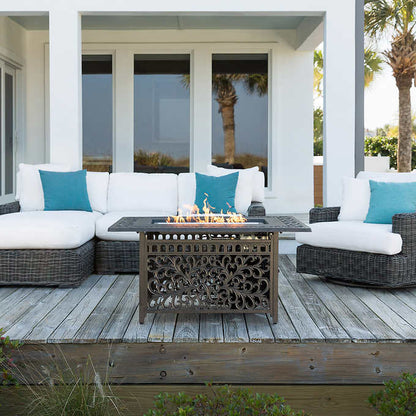 Sedona Cast Gas Fire Pit Round