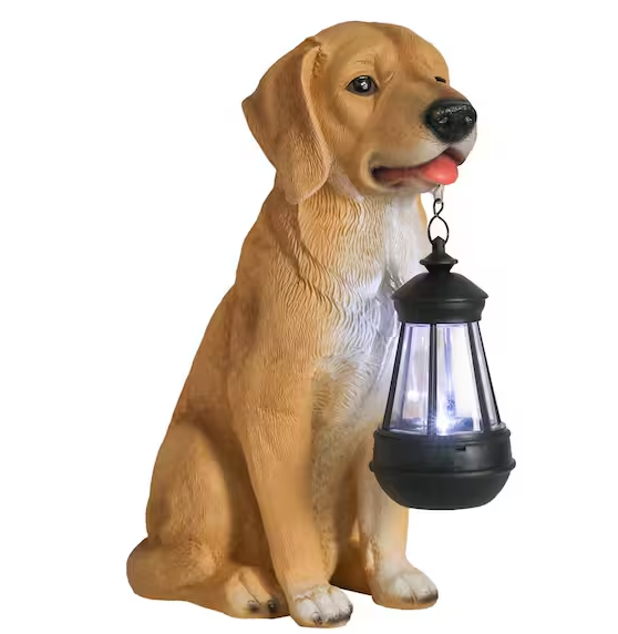 Resin Puppy Dog Garden Statue Outdoor