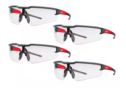 Clear Safety Glasses Anti-Scratch Lenses (4-Pack)