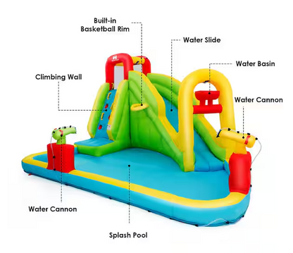 Multi-Color Inflatable Water Slide