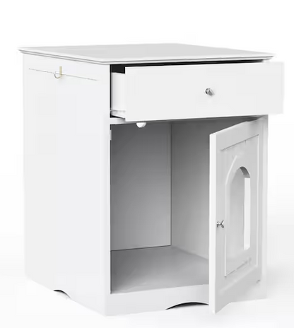 Wooden Pet House Cat Litter Box Enclosure