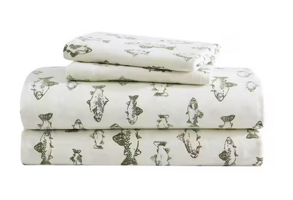 Graphic Flannel Sheet Set