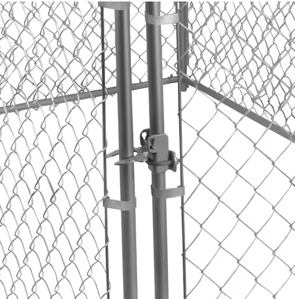 Long Outdoor Chain Link Galvanized Steel Dog Kennel