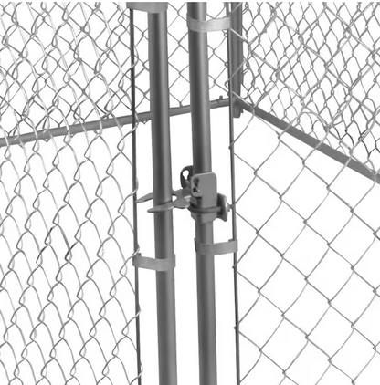 Long Outdoor Chain Link Galvanized Steel Dog Kennel