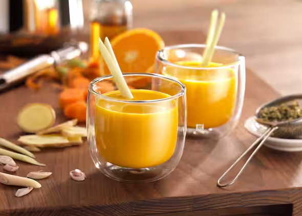 2-pc Double-Wall Glass Cappuccino Mug Set