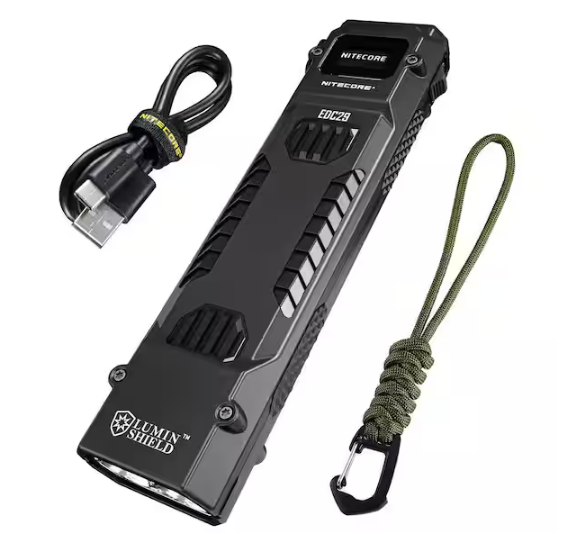 6500 Lumens Flat Shape USB-C LED Rechargeable Flashlight