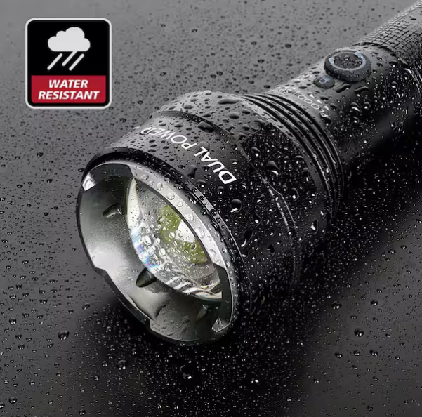 Dual Power Focusing Aluminum Rechargeable Flashlight