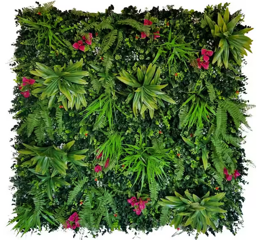 Green Artificial Verona Leaf Panels (Set of 4)