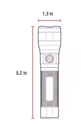 1200 Lumens Rechargeable LED Tactical Compact Flashlight