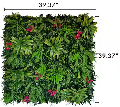 Green Artificial Verona Leaf Panels (Set of 4)