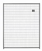6 ft. H x 5 ft. W Black Metal Welded Wire Kennel Fence Panel