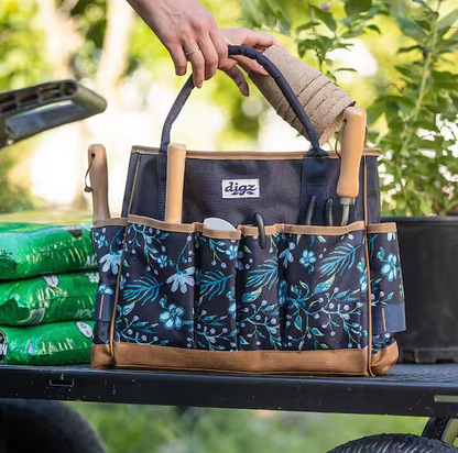 Women's 1-Size Gardening Tool Tote with 17 Pockets
