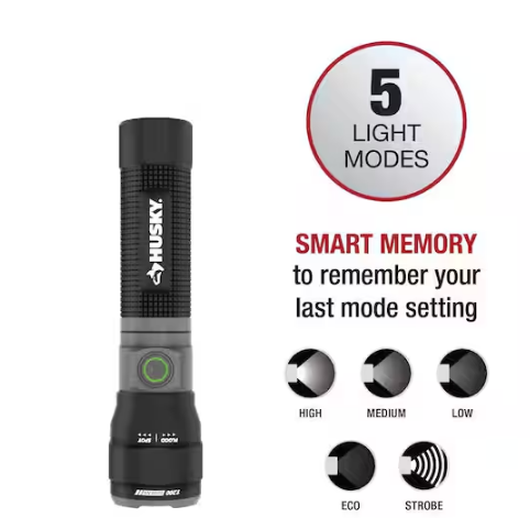 1200 Lumens Rechargeable LED Tactical Compact Flashlight