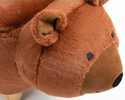 Brown Bear Animal Storage Kids Ottoman