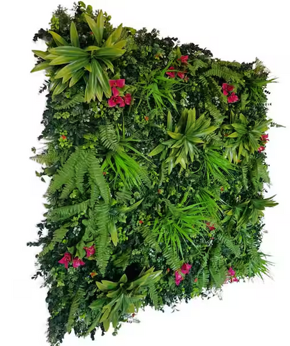 Green Artificial Verona Leaf Panels (Set of 4)